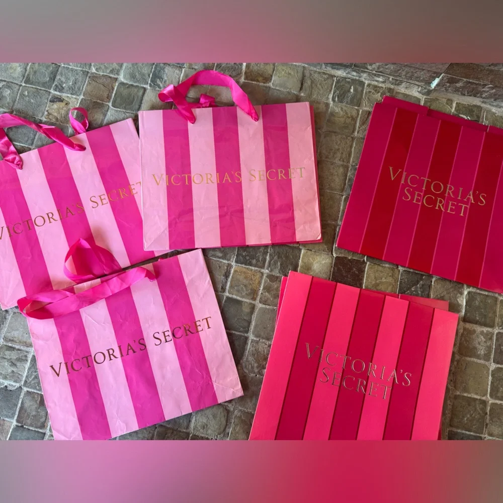 Victoria's Secret Pink and Red gift bags